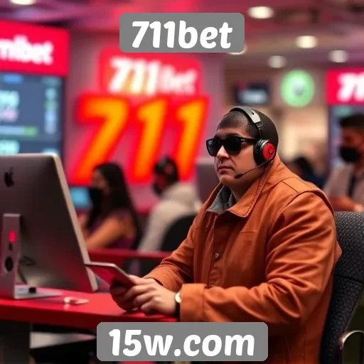 Atendendo clientes com suporte no 711bet