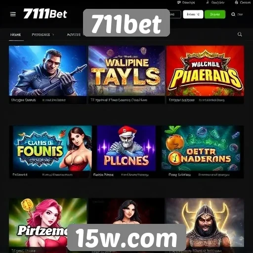 Opções de jogos disponíveis na plataforma 711bet