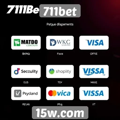 Métodos de pagamento disponíveis no 711bet